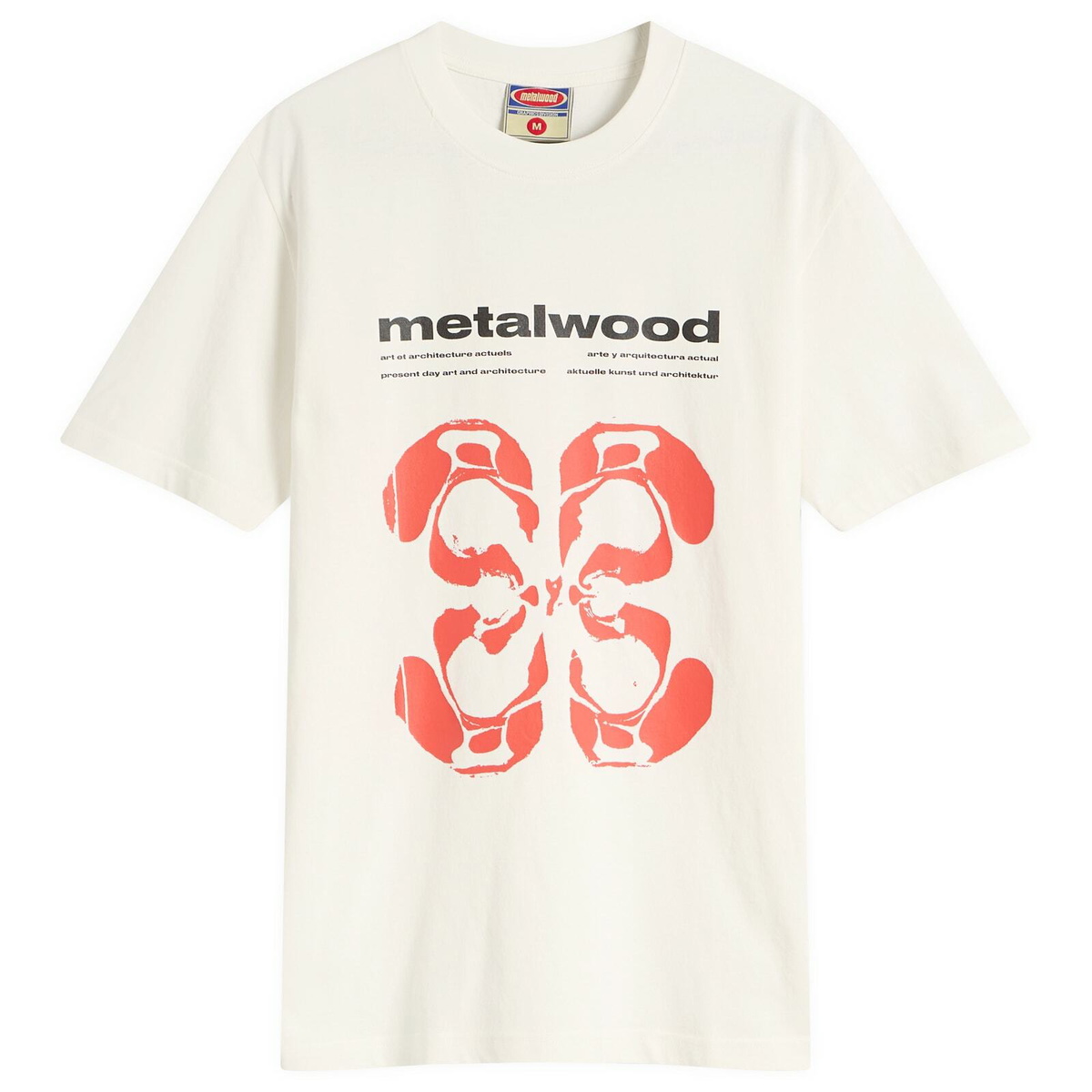 Metalwood Studio Men's Rorschach T-Shirt in White