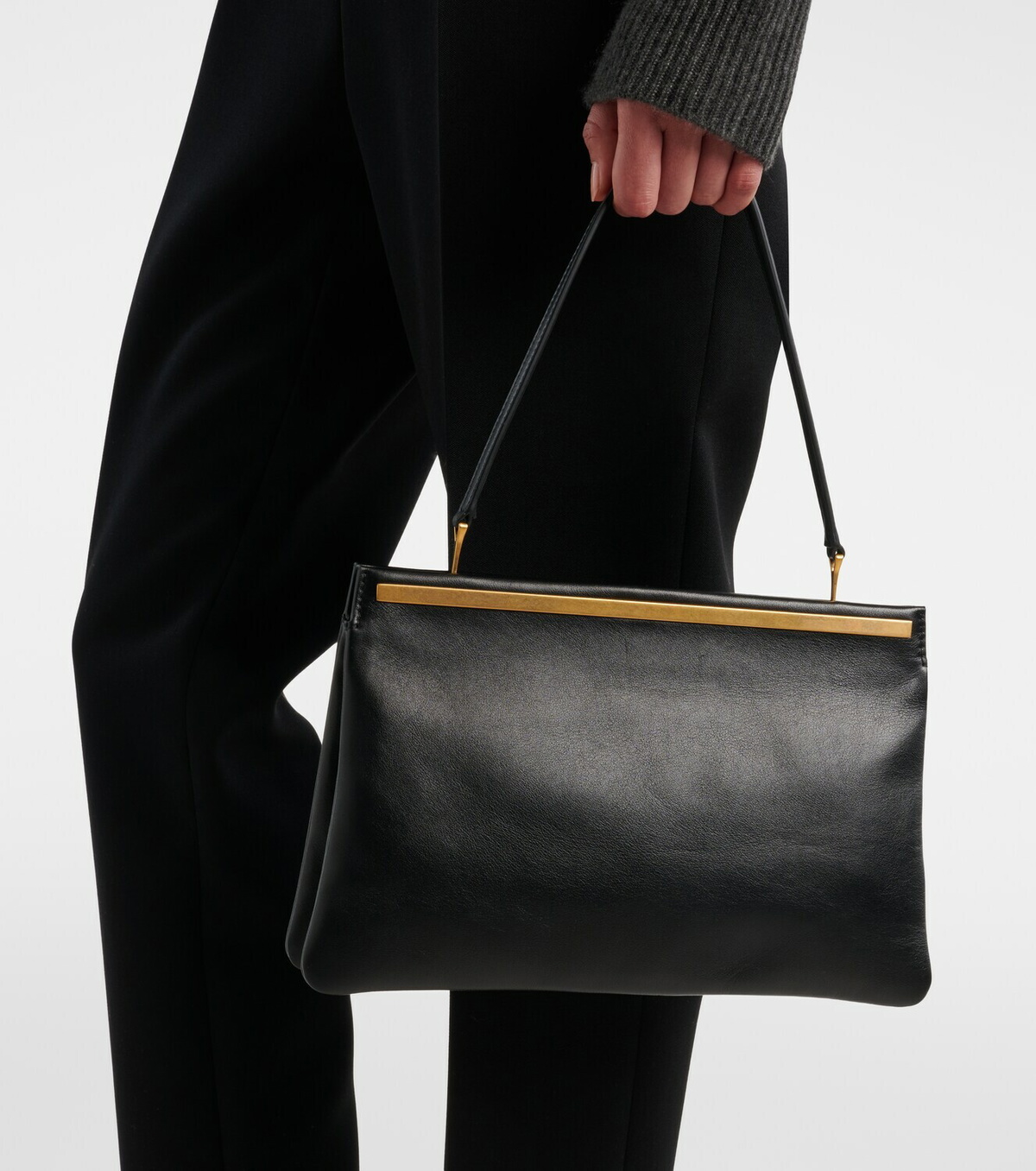 The Row Elise Medium leather shoulder bag
