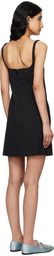 Sandy Liang Black Fairfield Minidress