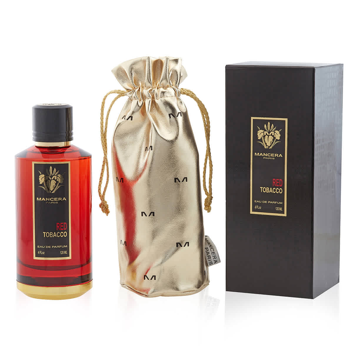 Mancera Mens Red Tobacco EDP Spray 4 oz (120 ml)