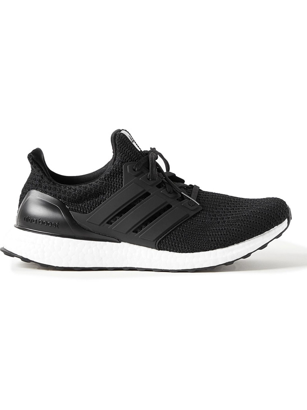 Photo: adidas Sport - UltraBoost 4.0 DNA Rubber-Trimmed Primeknit Running Sneakers - Black