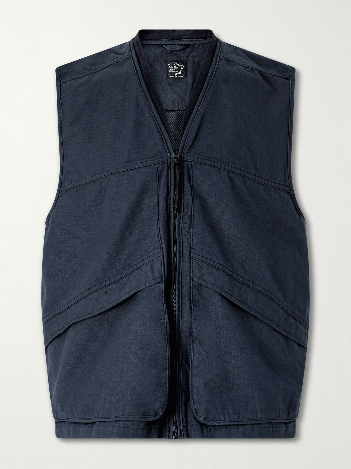 OrSlow - Utility Cotton Vest - Blue