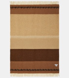 Loewe Striped wool and linen-blend blanket