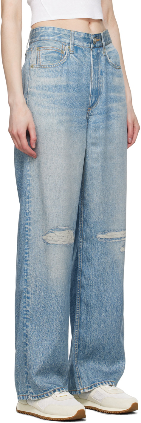 rag & bone Blue Trompe L'oeil Jeans Rag and Bone