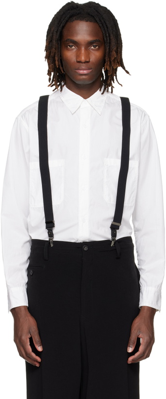 Photo: YOHJI YAMAMOTO White Big Standard Chain Stitch Shirt