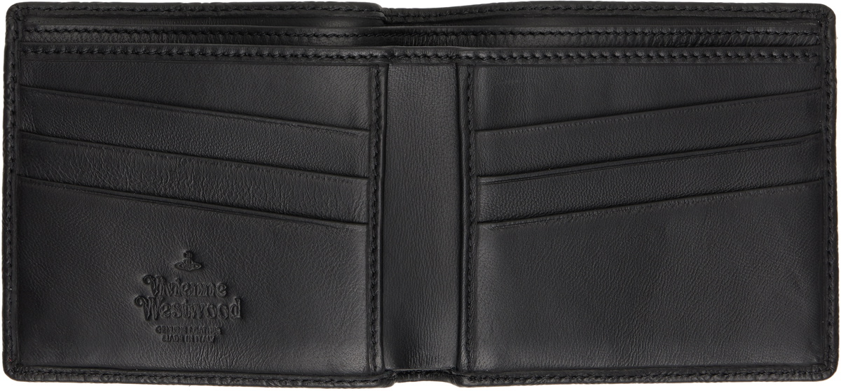 財布 Vivienne Westwood folding wallet black Vivian Westwood Vivienne Westwood bifold wallet embossed crocodile lea