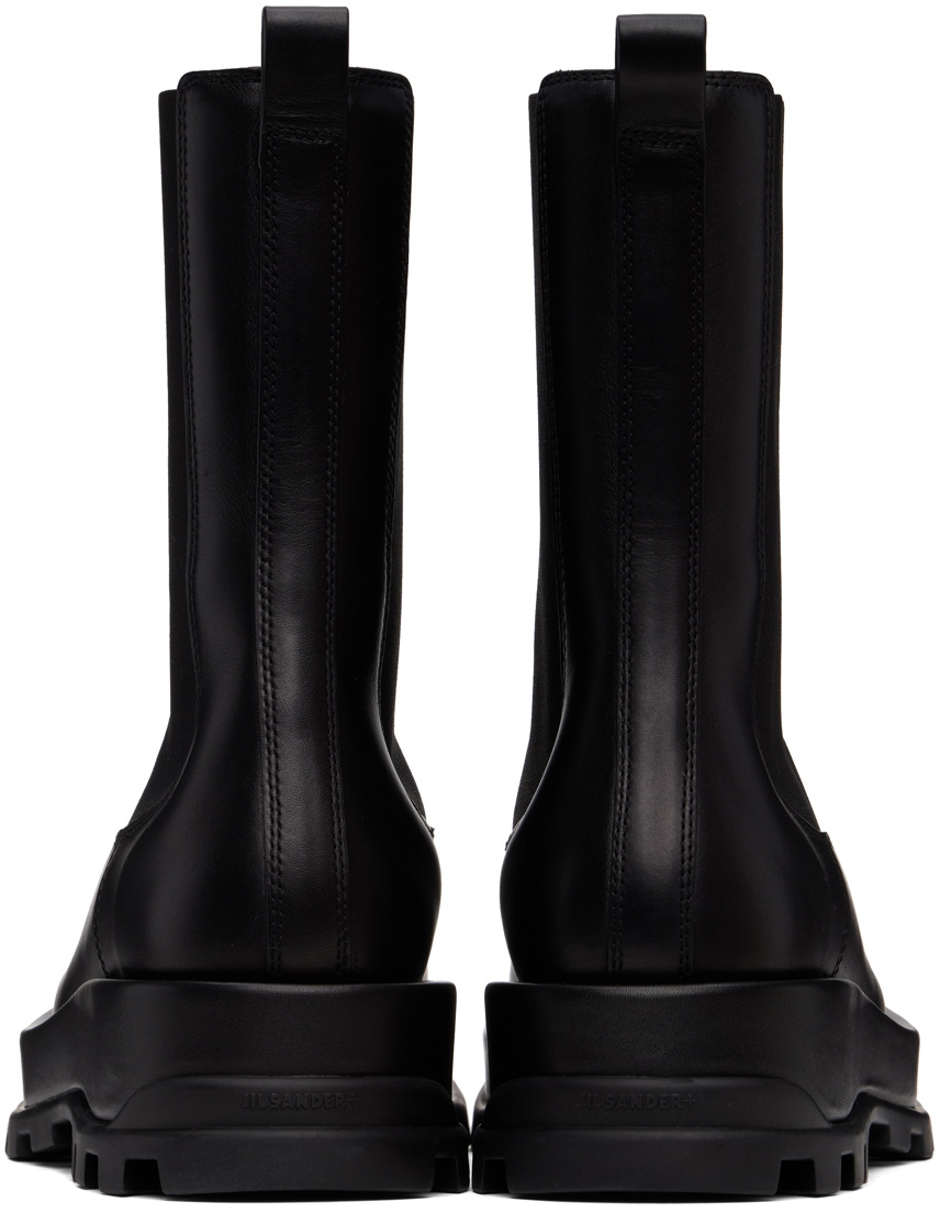 Jil Sander Black Ankle Chelsea Boots Jil Sander