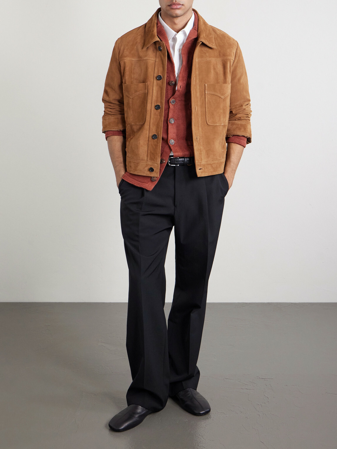 Inis Meáin - Pub Jacket Linen Cardigan - Red