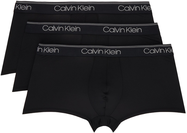 Photo: Calvin Klein Underwear Three-Pack Black Boxers