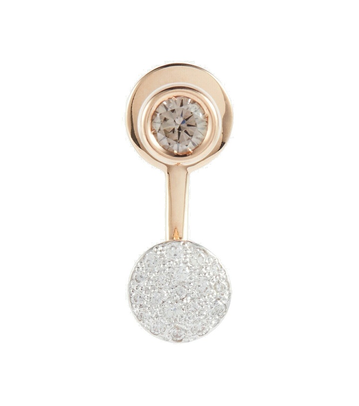 Photo: Pomellato Sabbia 18kt rose gold single earring with diamonds