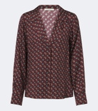 Dôen Rania paisley silk-blend blouse
