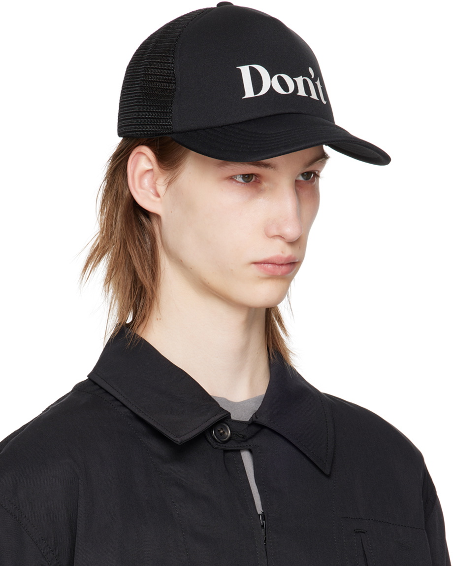 UNDERCOVER Black 'Don't' Cap Undercover