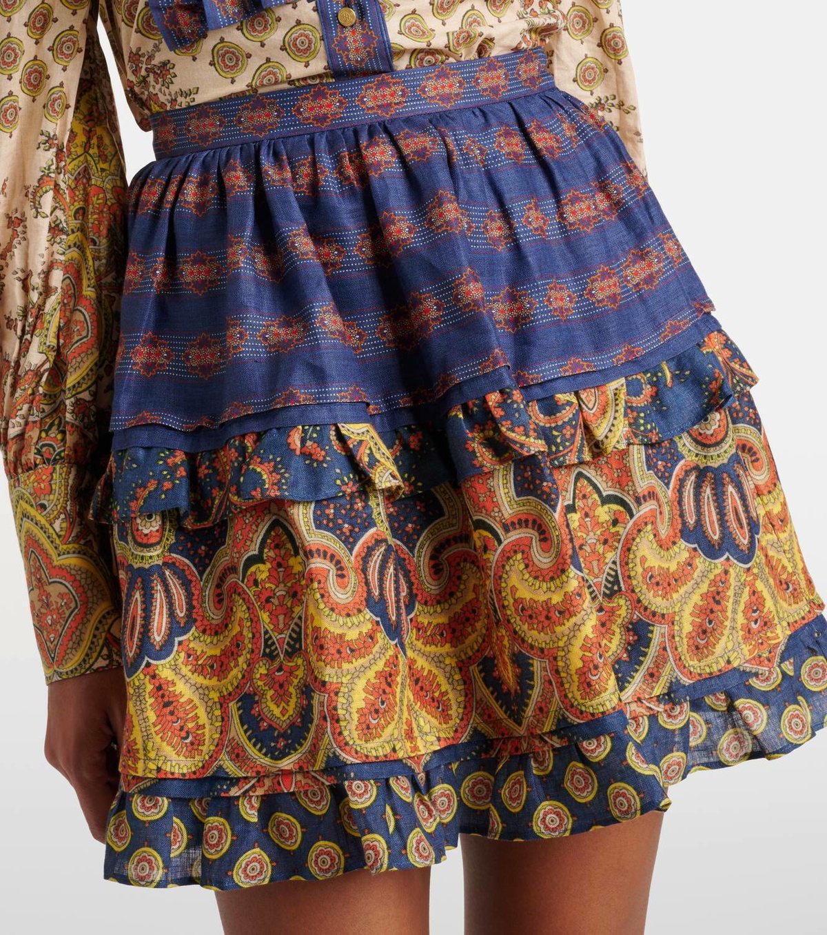 Abito Valentino In Lurex Stampa Voyage Imaginaire - Scollo V, Fodera Seta, Made In Italy - Foto 1