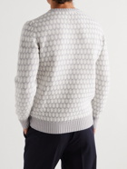 Kiton - Cashmere-Jacquard Sweater - Gray