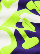 Off-White - Logo-Print Cotton-Jersey Sweatshirt - Purple