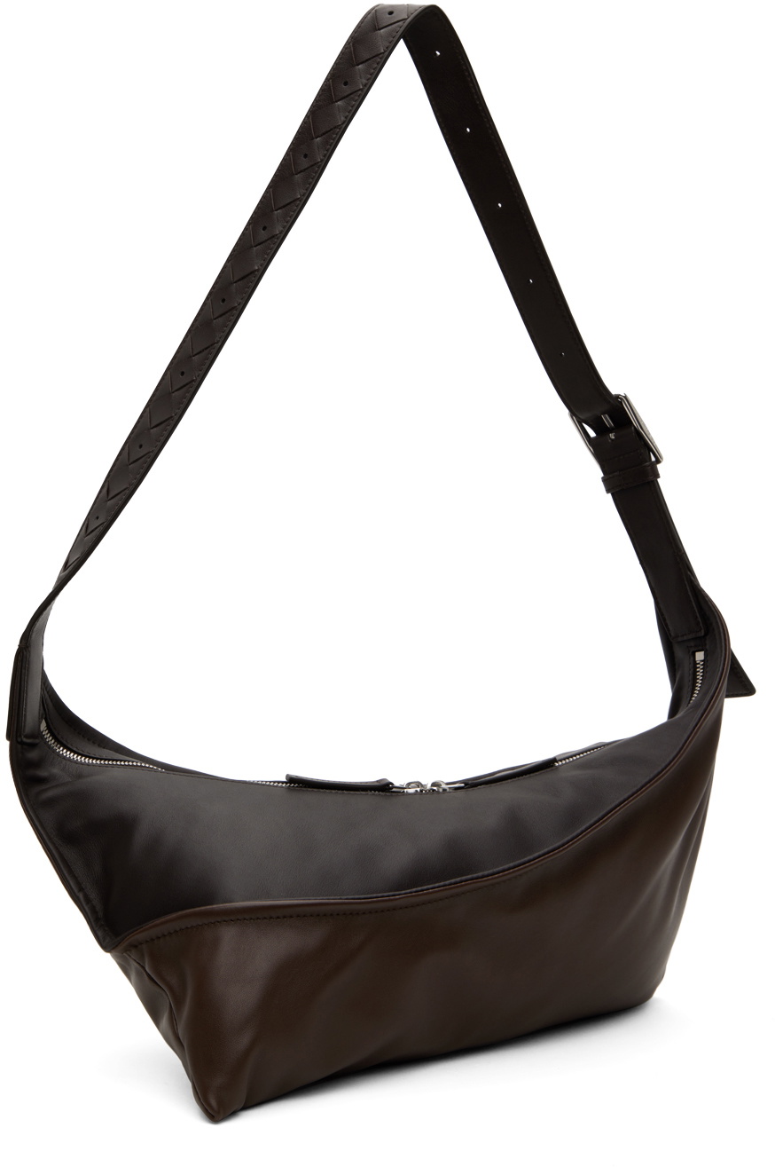 ショルダーバッグ Bottega Veneta Dark Brown Leather Medium And Bottega Veneta Black & Brown Small Zigzag Bag Bottega Veneta