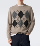 Arch4 Mr Hambley argyle cashmere sweater
