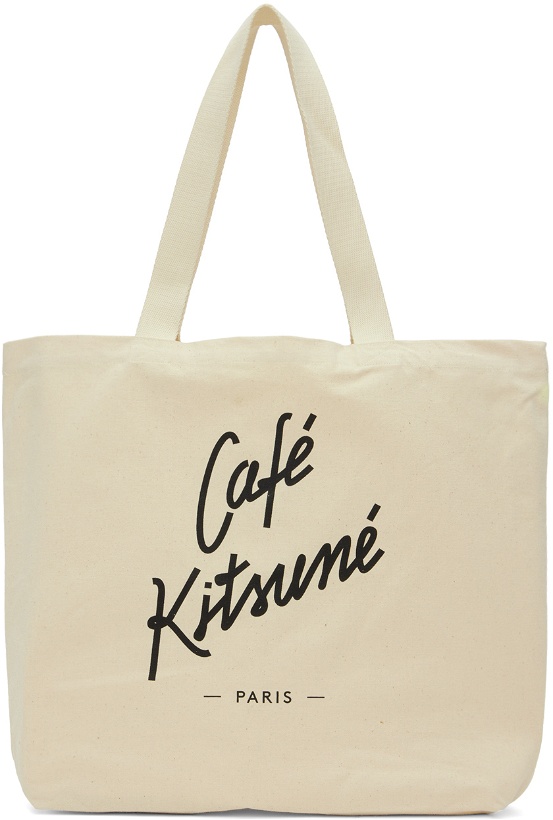 Photo: Maison Kitsuné Beige 'Café Kitsuné' Tote