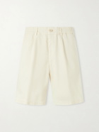 Brunello Cucinelli - Straight-Leg Cotton Bermuda Shorts - Neutrals