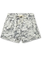 Atalaye - Alma Mid-Length Printed Recycled Swim Shorts - Neutrals
