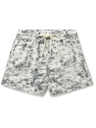 Atalaye - Alma Mid-Length Printed Recycled Swim Shorts - Neutrals
