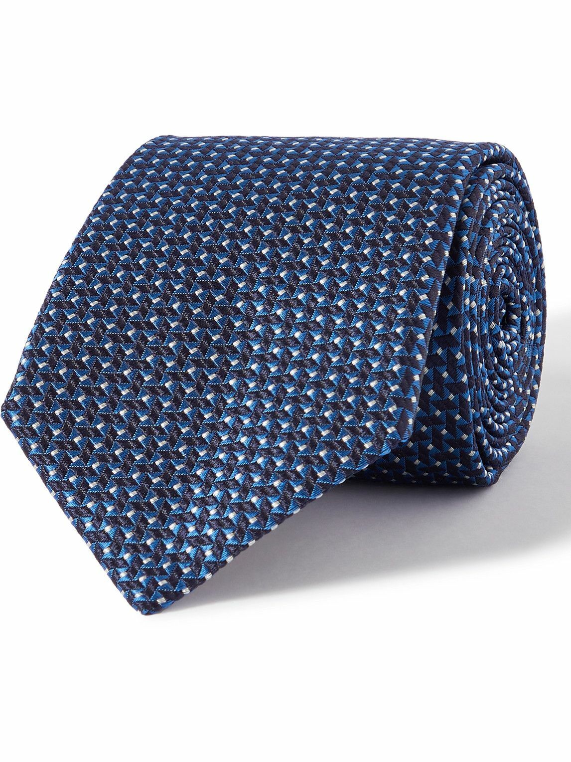 Canali - 8cm Silk-Jacquard Tie Canali