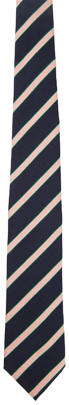 Photo: Etro Navy Cravatta Tie