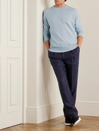 Kingsman - Cashmere and Linen-Blend Sweater - Blue