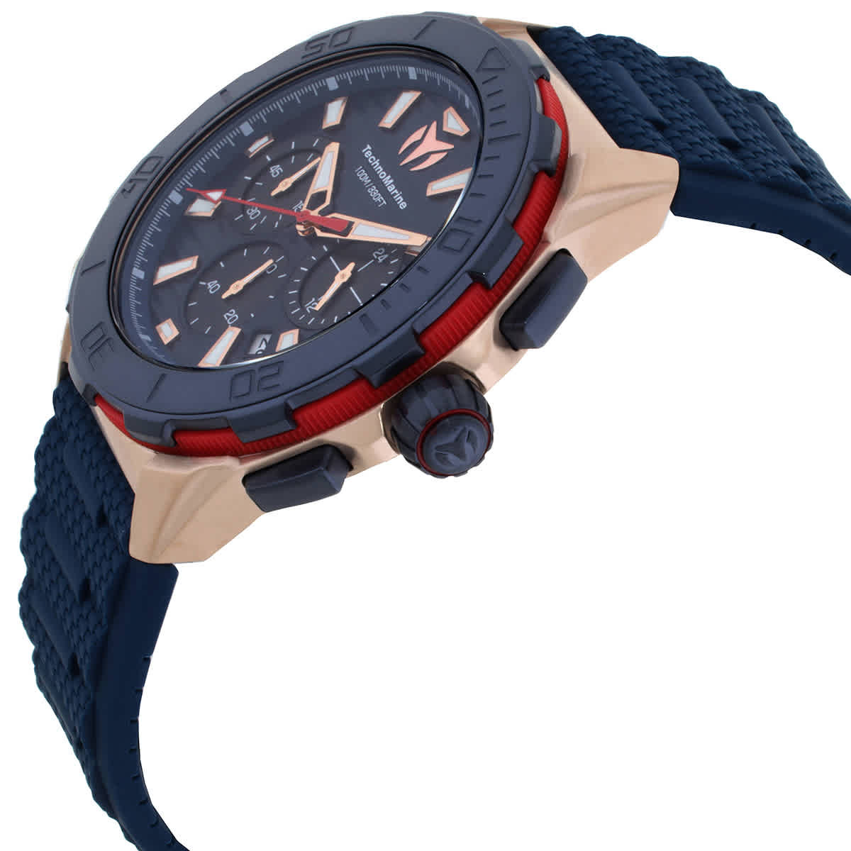 TechnoMarine Seven Seas Chronograph GMT Quartz Black Dial Mens Watch TM-725025