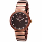 Oniss ON5559SS Quartz Brown Dial Ladies Watch ON5559SSIPBN