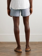 La Paz - Pestana Straight-Leg Striped Linen Drawstring Shorts - Blue