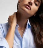 Sophie Bille Brahe Cosmos Simple 18kt gold pendant necklace with diamonds