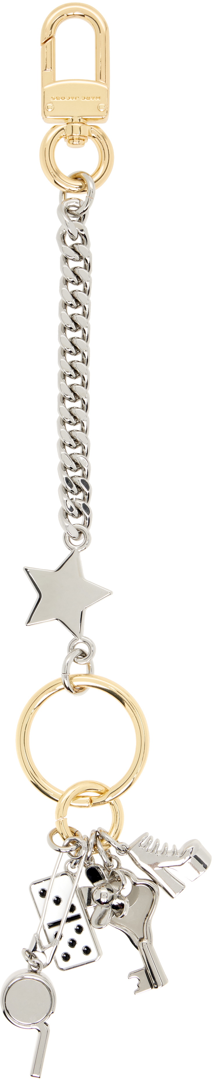 Marc Jacobs Silver & Gold 'The Cluster Charm' Keychain