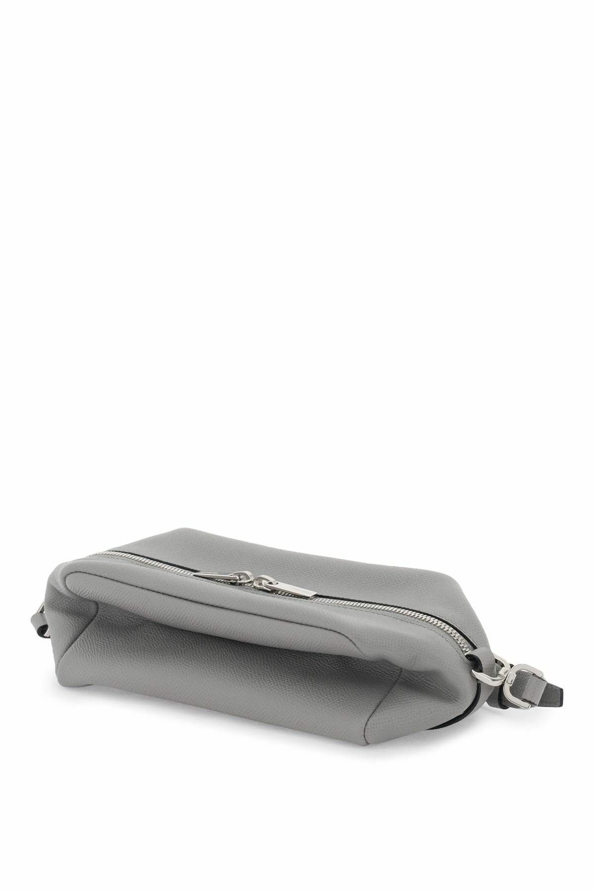VALEXTRA leather crossbody bag Grey