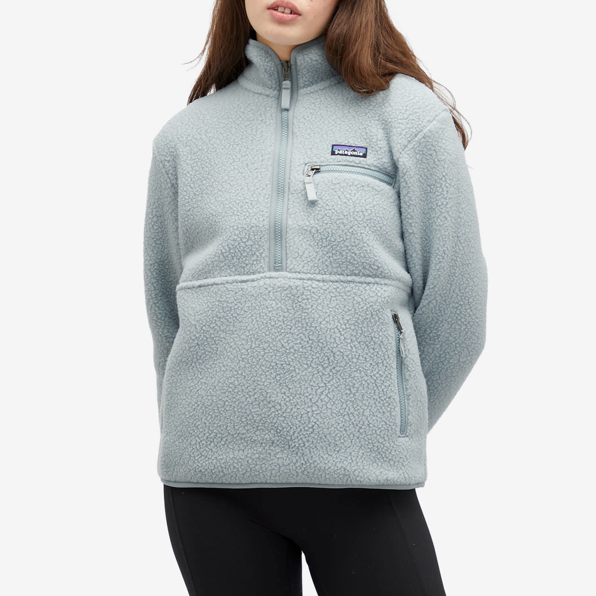 Patagonia Women's Retro Pile Marsupial Fleece in Thermal Blue