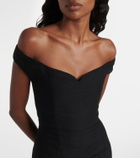 Calvin Klein Collection Bonny wool and linen-blend midi dress