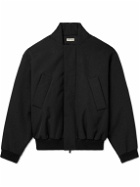 Fear of God - Padded Virgin Wool and Cotton-Blend Twill Bomber Jacket - Black