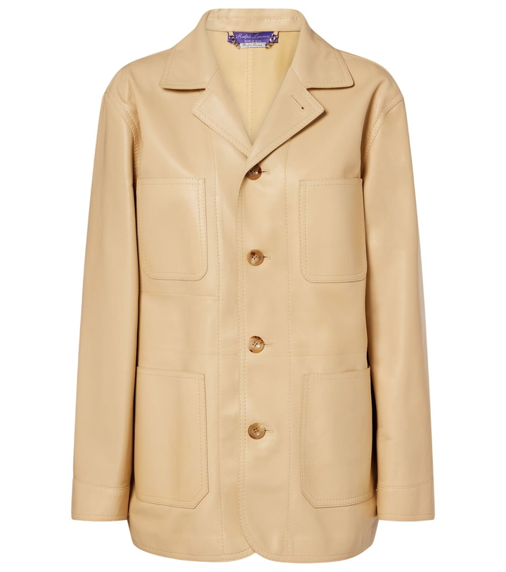 Photo: Ralph Lauren Collection Adrianna leather jacket