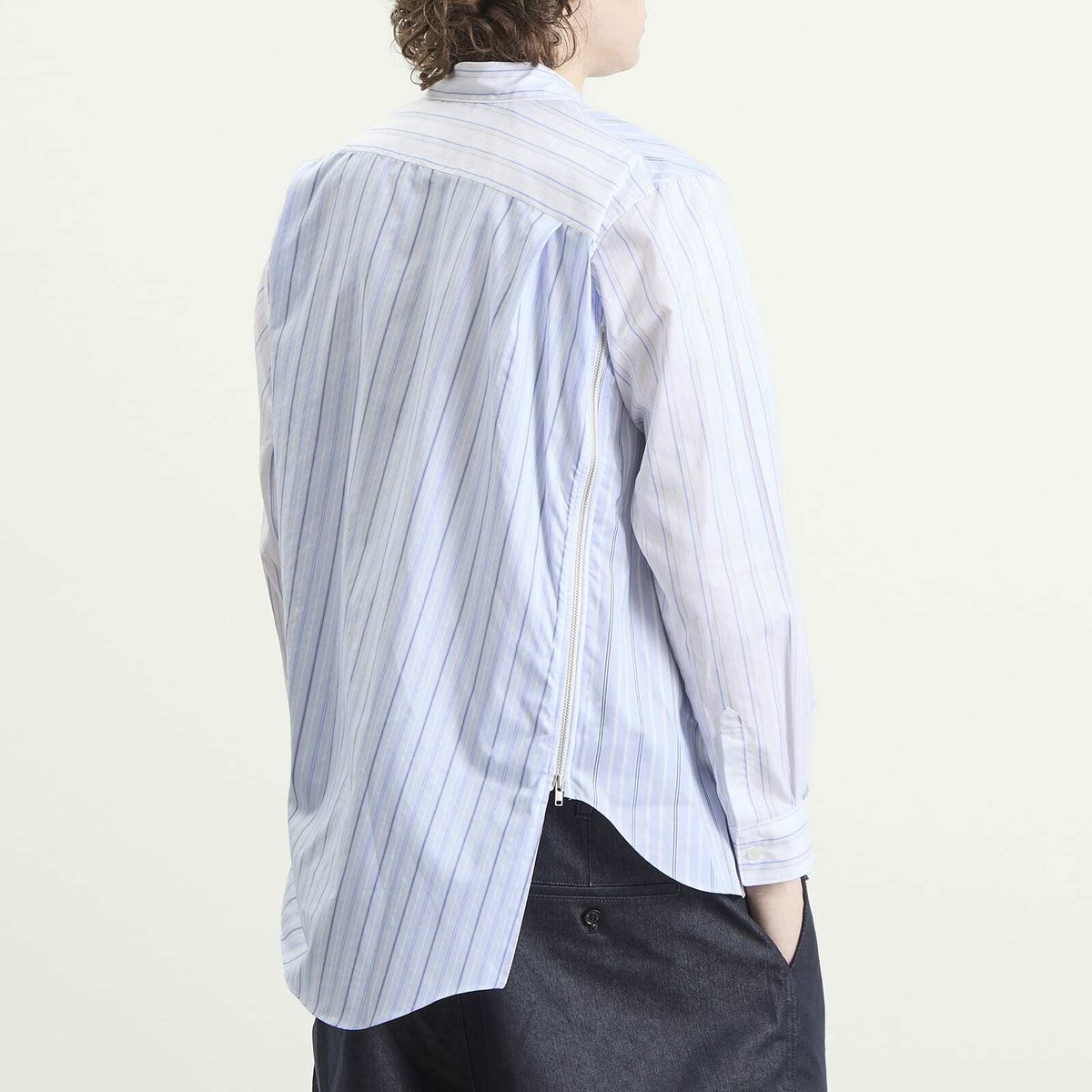 Comme des Garçons SHIRT Men's Striped Poplin Shirt in Stripe X Stripe
