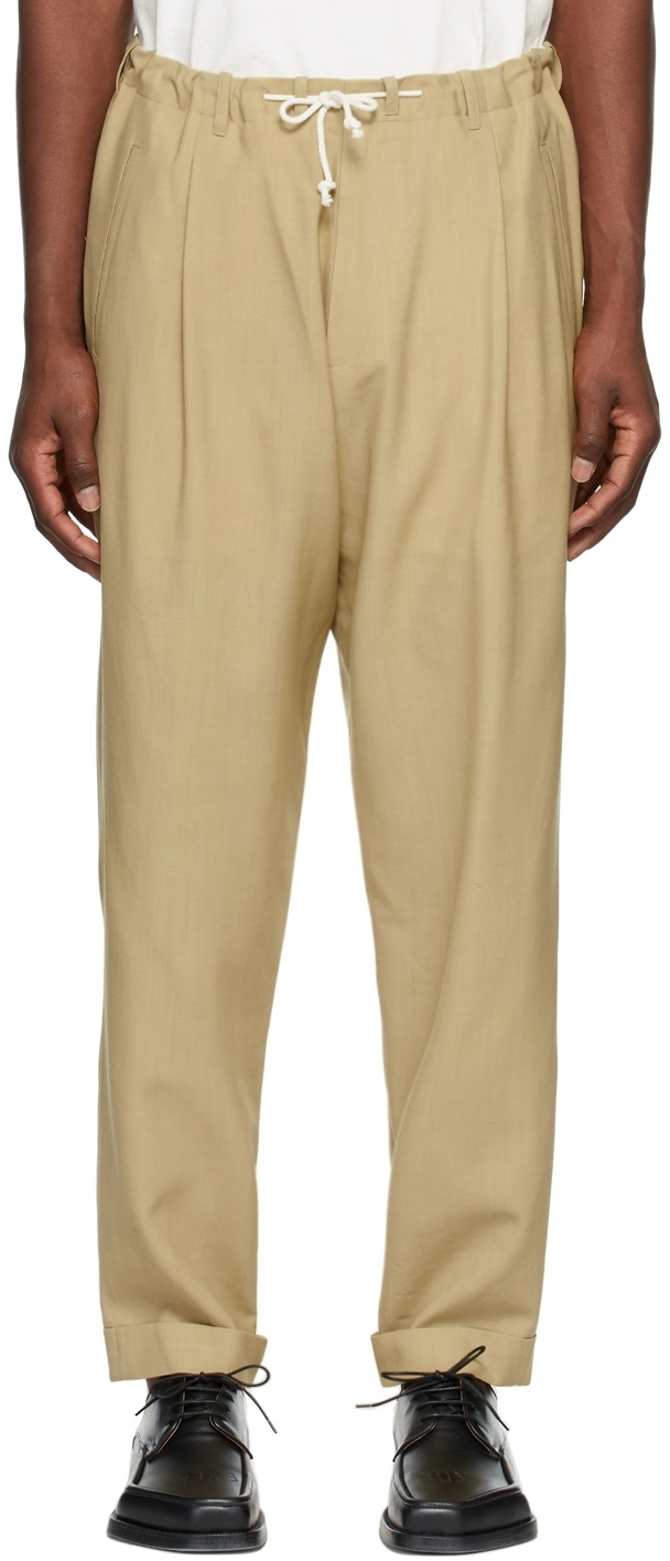 Magliano Beige Peoples Trousers Magliano