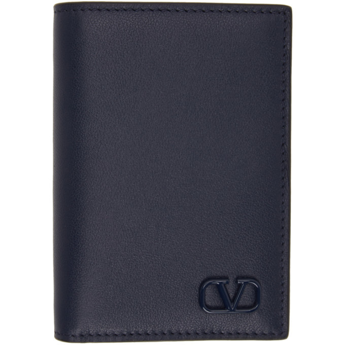 Photo: Valentino Navy Valentino Garavani VLogo Card Holder