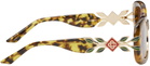 Casablanca Gold & Brown Laurel Sunglasses