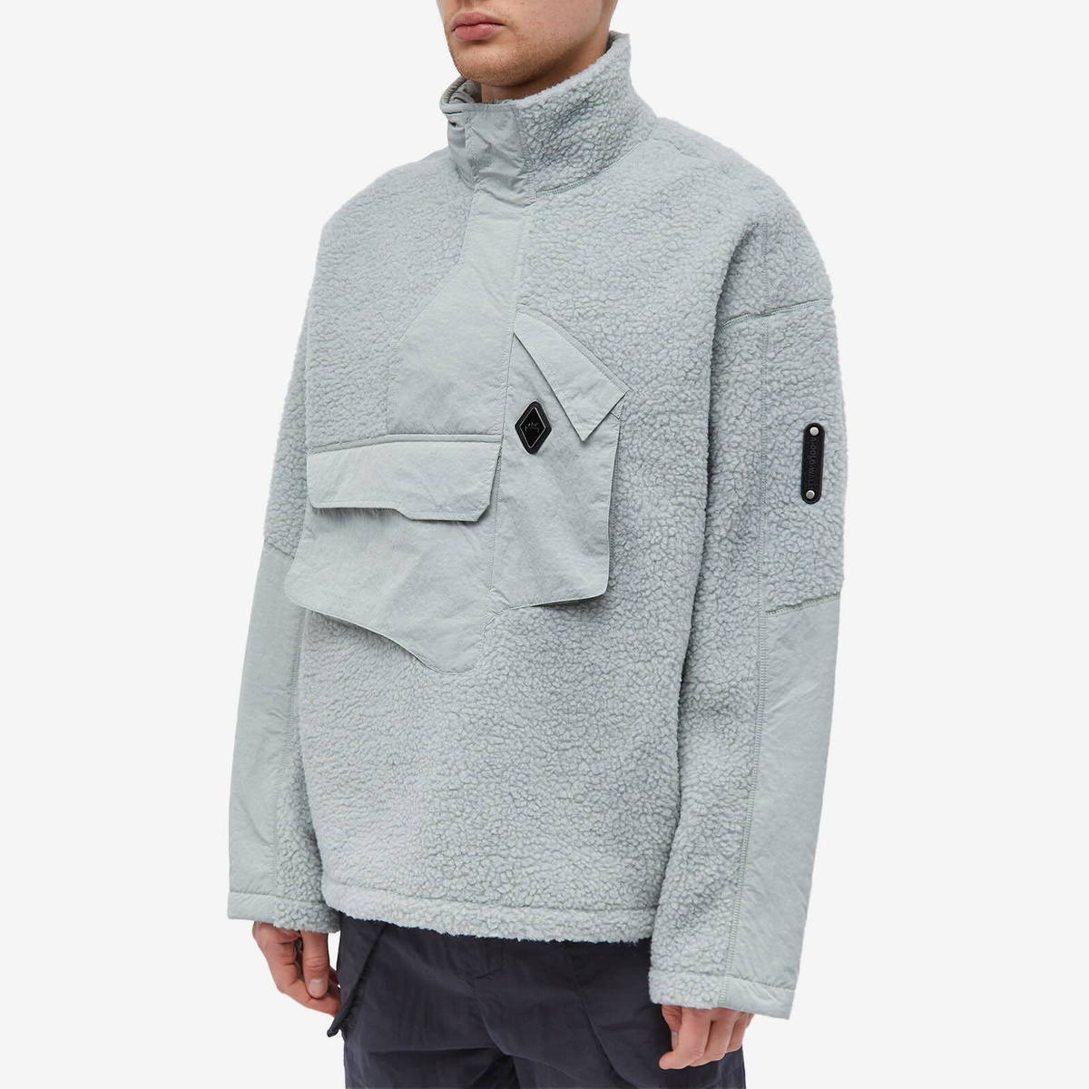 A-COLD-WALL* Men's Bonded Axis Fleece in Light Grey A-Cold-Wall*