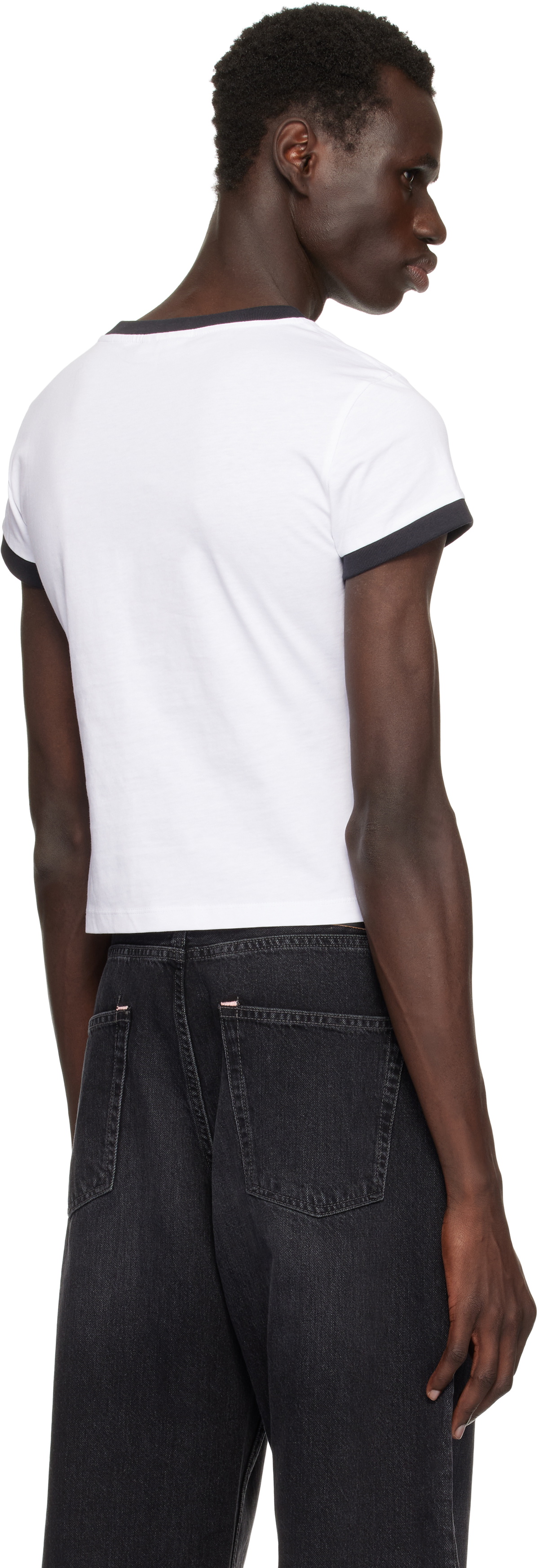 GANNI White Basic Jersey Bear T-shirt GANNI