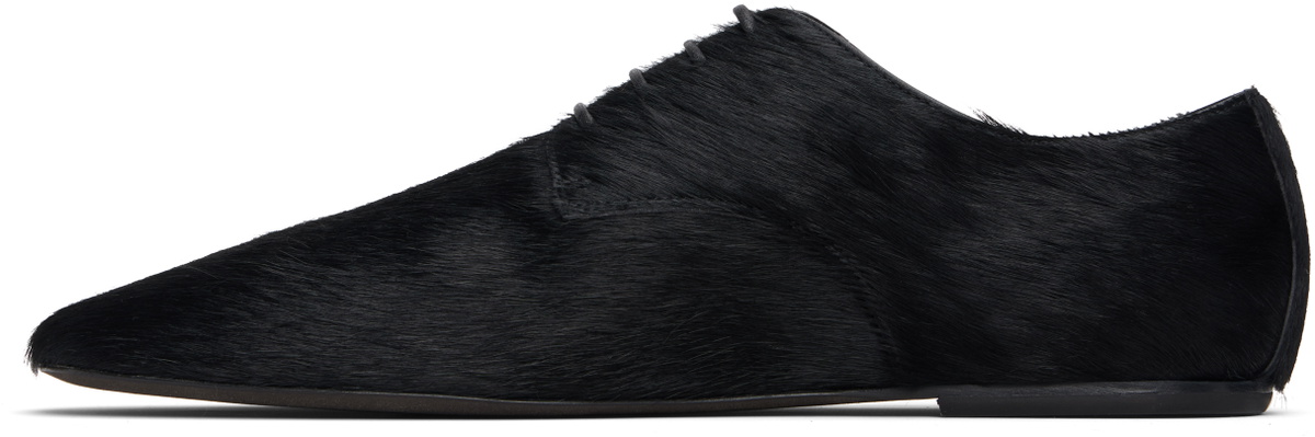 Dries Van Noten Black Square Toe Derbys