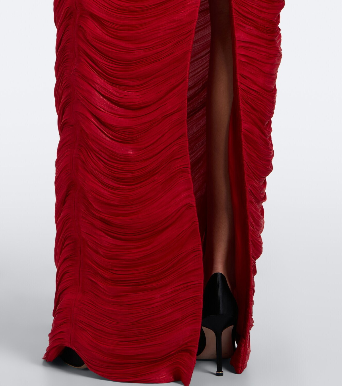 Marmar Halim Pleated taffeta gown