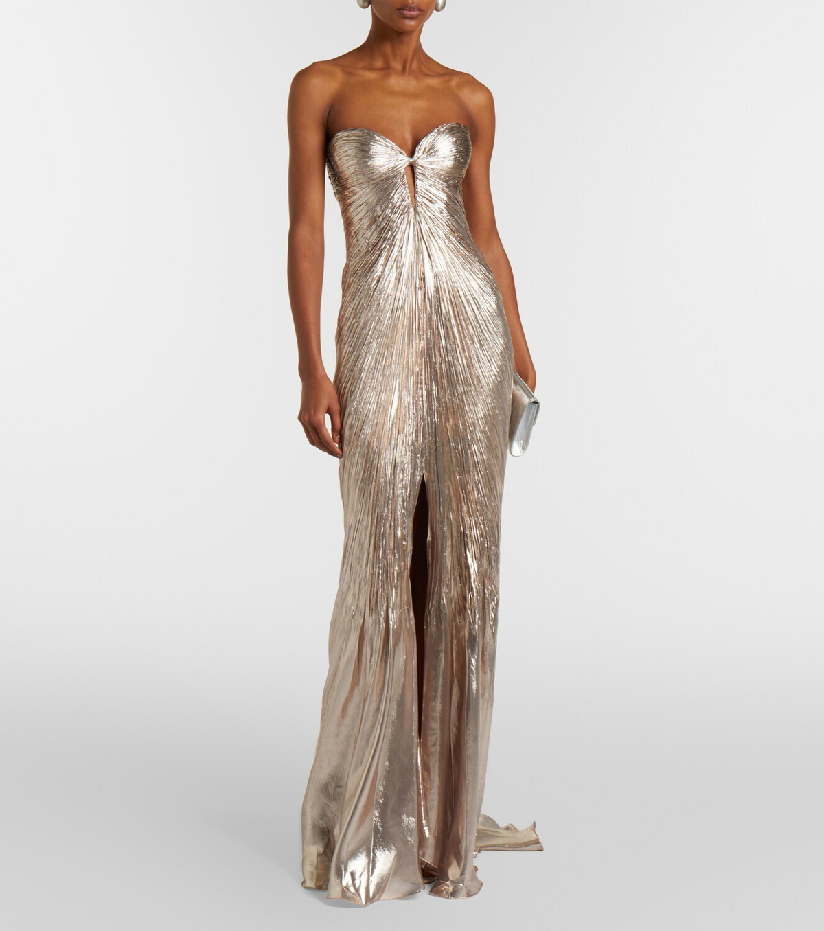 Maria Lucia Hohan Mirren silk-blend chiffon bustier gown