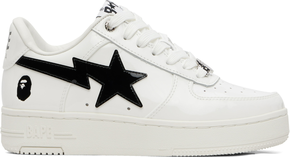 BAPE White & Black BAPE STA #2 Sneakers