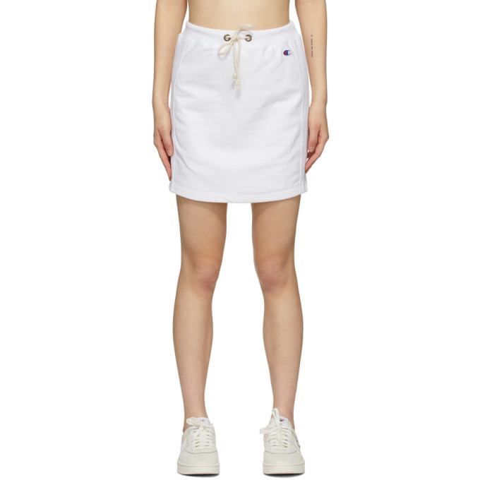 Photo: Champion Reverse Weave White Logo Sweat Skirt