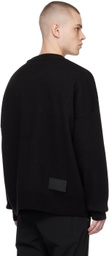 We11done Black Crewneck Sweater